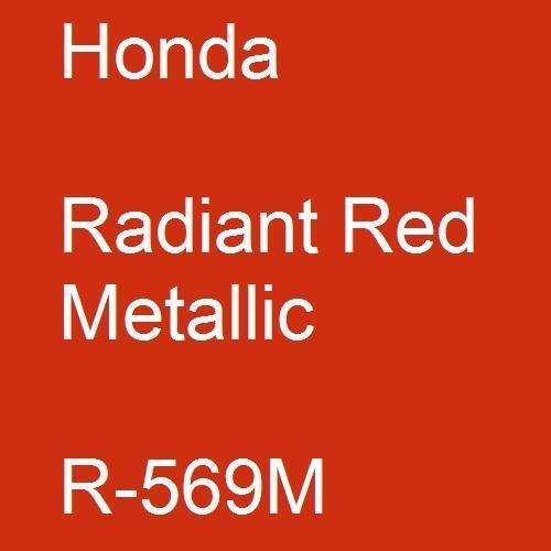 Honda, Radiant Red Metallic, R-569M.